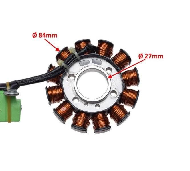 Stator iskrownik 12 cewek do piaggio aprilia 50cc - zdjęcie 2