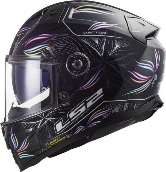 Kask ls2 ff811 vector ii tropical black wh.-06 s - zdjęcie 2