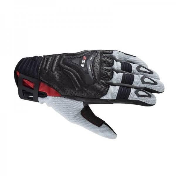 Rękawice ls2 all terrain man black grey red m