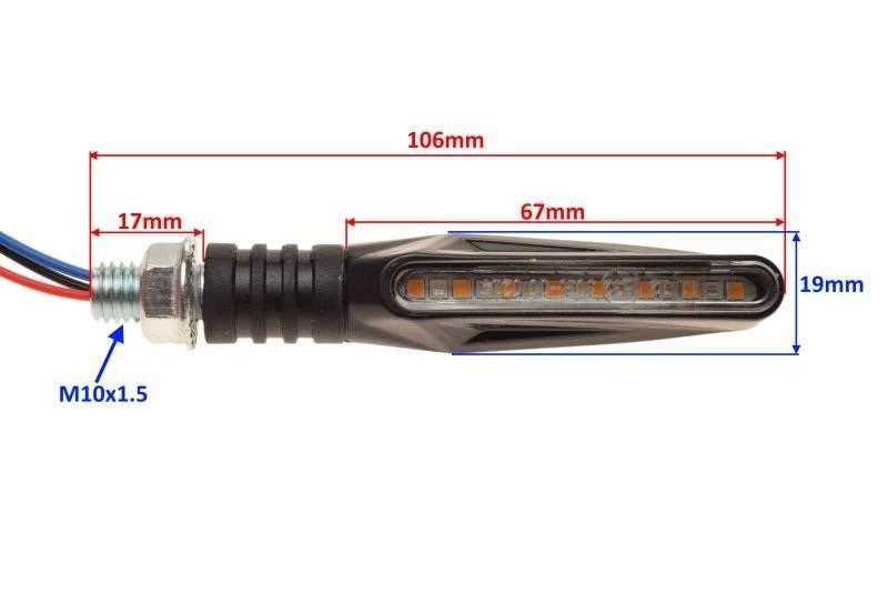 Kierunkowskaz tył atv utv sekwencyjny diody led - zdjęcie 2