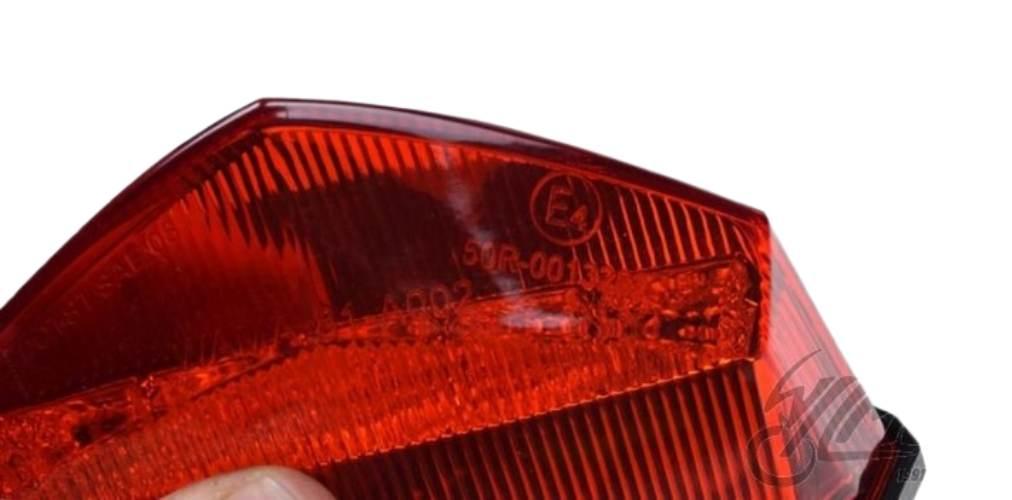 Lampa tył led 3-kable derbi senda czerwony klosz - zdjęcie 5