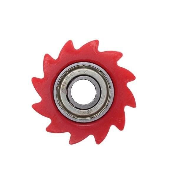 Rolka prowadząca łańcucha napędowego 38mm czerwona - zdjęcie 2