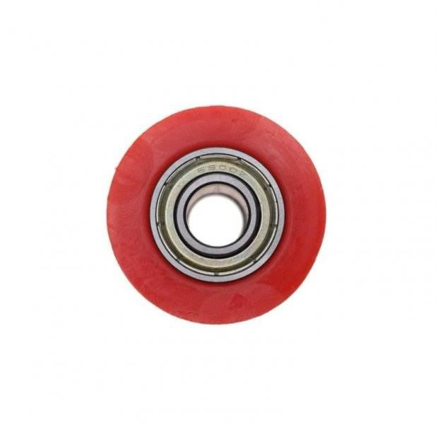 Rolka prowadząca łańcucha napędowego 22mm czerwona - zdjęcie 2