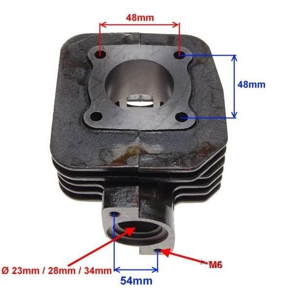 Cylinder do peugeot ludix powietrze 40mm - zdjęcie 2