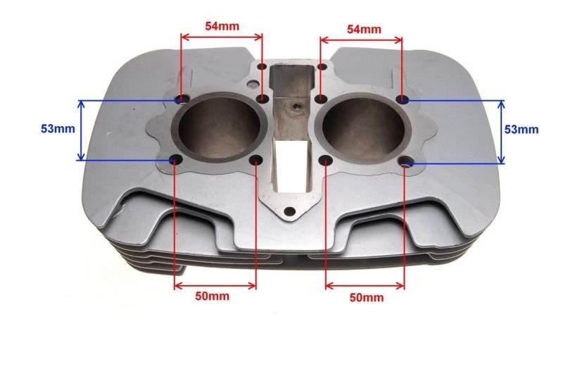 Cylinder do jialing 250 cc 4t 2-tłoki | AY3526 - zdjęcie 2