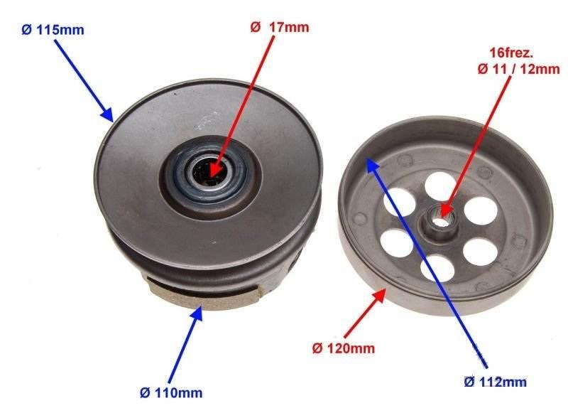 Sprzęgło tył do yamaha jog90 | AY51643 - zdjęcie 2