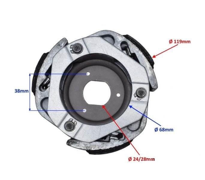 Szczęki sprzęgła do suzuki burgman 125cc 2002-06 - zdjęcie 2
