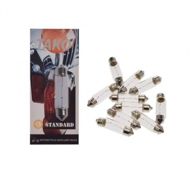 Żarówka 12v c5w rurka opk 10 szt bez eec tako