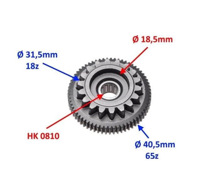 Koło pośrednie rozrusznika elektrycznego 2t - zdjęcie 2
