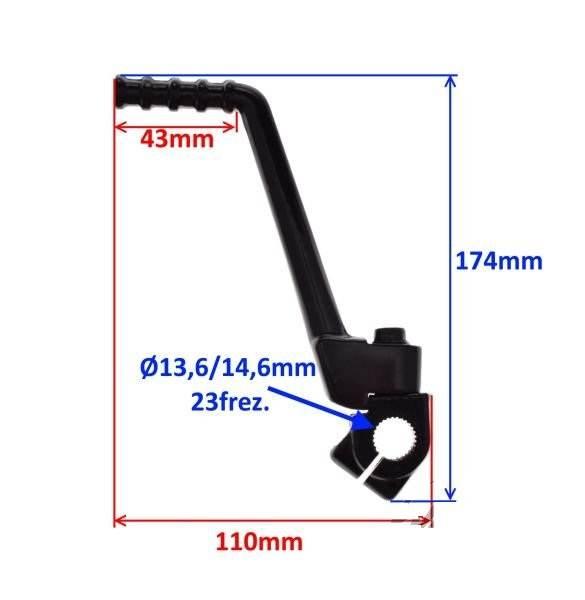 Dźwignia rozrusznika do keeway tx | KXR0268 - zdjęcie 3