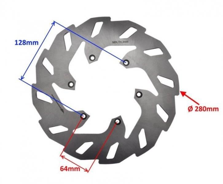 Tarcza hamulca przód do keeway tx | KXR4141 - zdjęcie 2