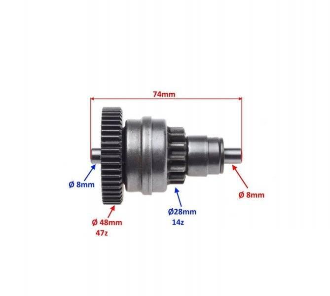 Bendix rozrusznika piaggio vespa et4 hexagon liberty sfera piaggio 293799 - zdjęcie 2