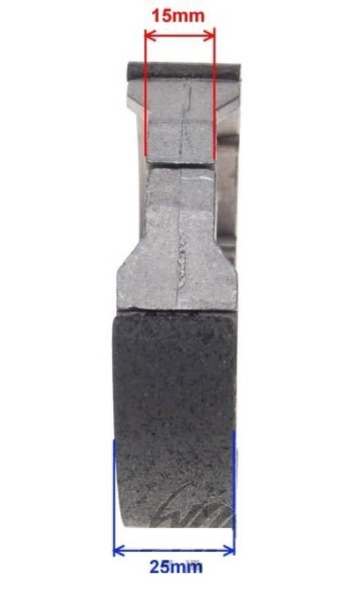 Szczęka hamulca tył kpl 2 sztuki ogar900 110x25mm - zdjęcie 3