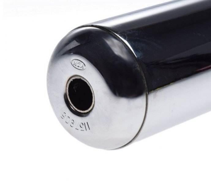 Tłumik simson sr50 sr80 chrom z obejmą | SN80039 - zdjęcie 3
