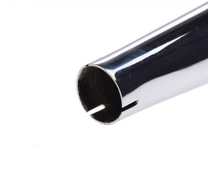 Tłumik simson sr50 sr80 chrom z obejmą | SN80039 - zdjęcie 2