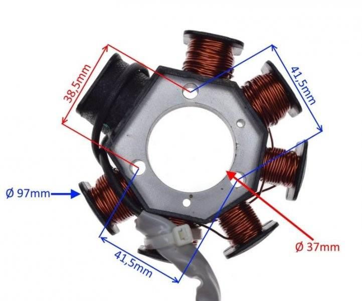 Stator iskrownik ac do yamaha ybr 125 | YBR2001 - zdjęcie 2