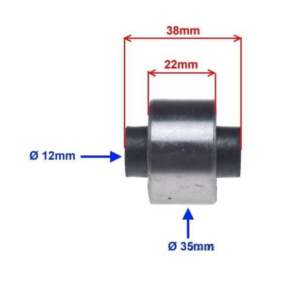 Tuleja gum-met zawieszSil35/12/22/38 | ZB5005 - zdjęcie 2