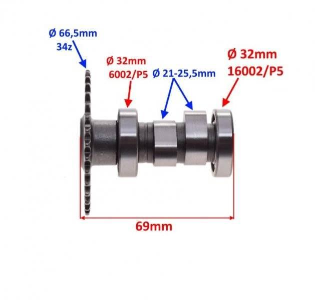 Cylinder głowica 80 cc 4t kpl | ZD0024 - zdjęcie 5
