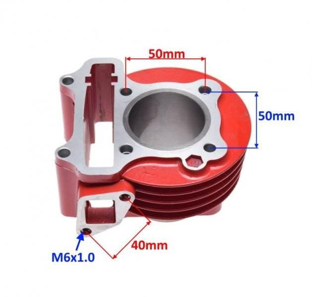 Cylinder głowica 80 cc 4t kpl | ZD0024 - zdjęcie 2