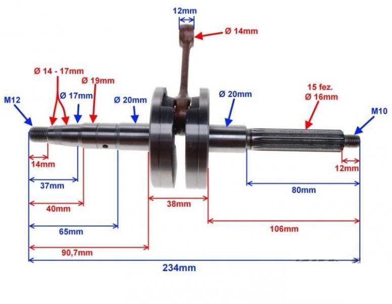 Wał korbowy 2t | ZLK0001 - zdjęcie 5