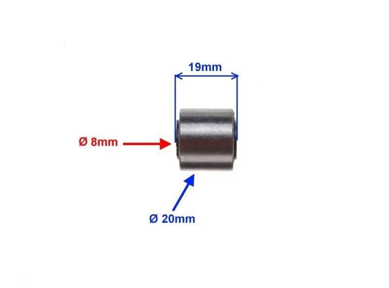 Tulejka gumowo metAmortyzatora 20/8/17/19 - zdjęcie 2
