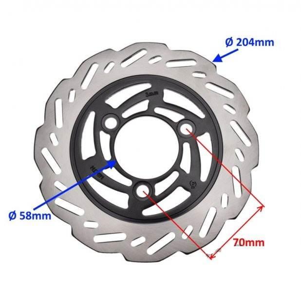 Tarcza hamulca tył do longjia lj125t-8m | ZLP4142 - zdjęcie 2