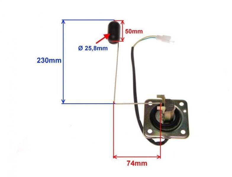 Czujnik poziomu paliwa neken shaft street - zdjęcie 2