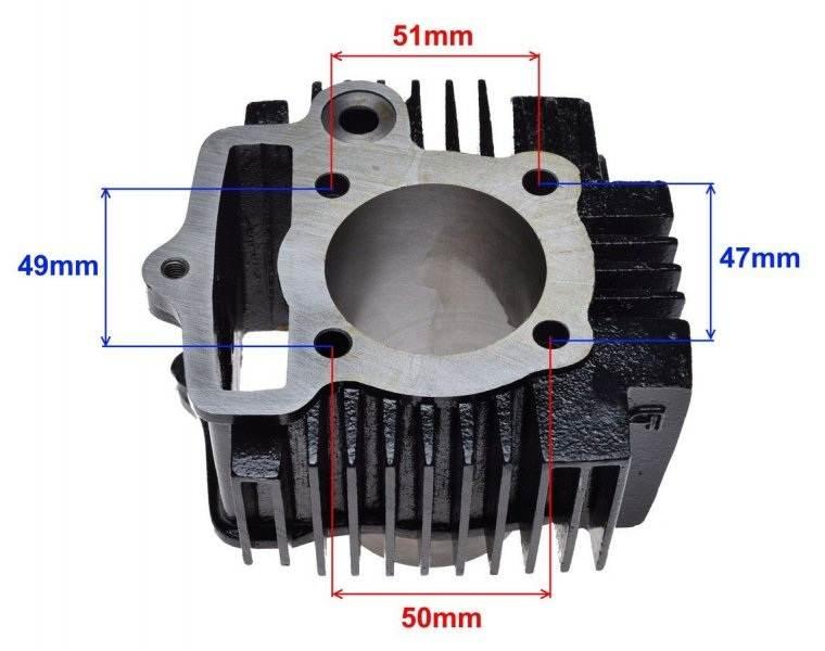Cylinder do atv 110 cc 4t 52,40 dolny rozrusznik - zdjęcie 2
