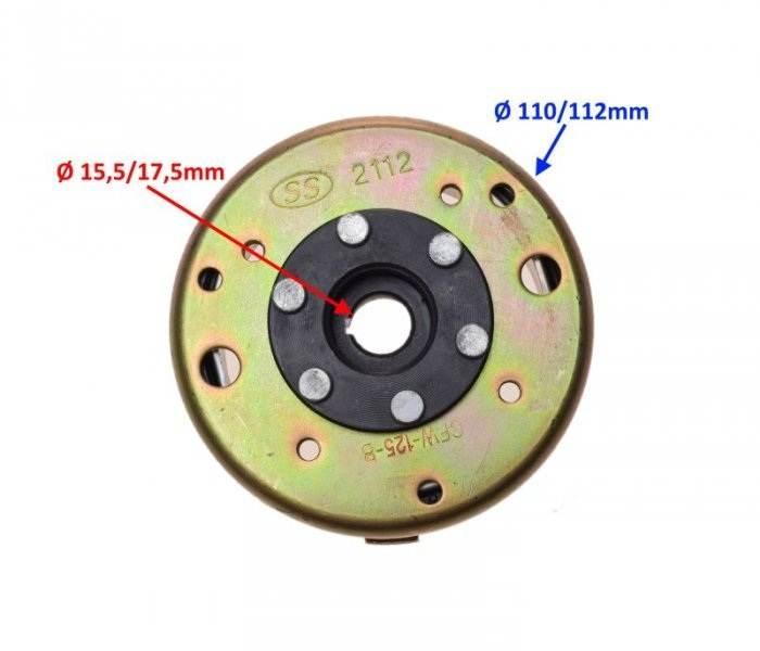 Koło magnesowe 4t gy6 125cc 152qmi-e4 | ZV2026B - zdjęcie 3