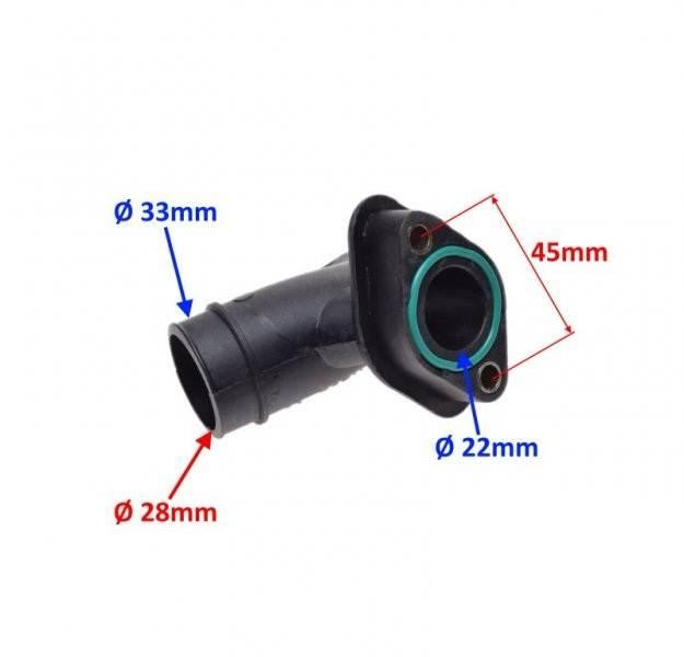 Króciec gaźnika 125 gy6 4t 152qmi-e4 euro4 - zdjęcie 2