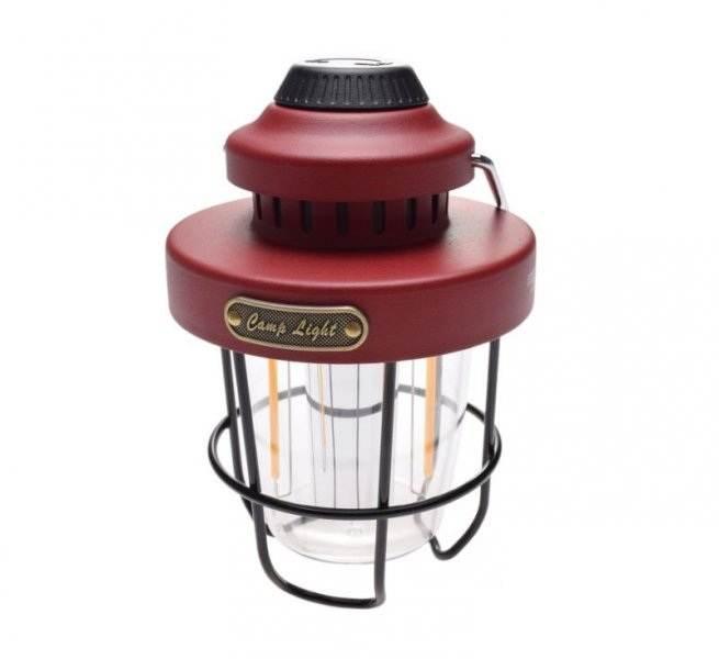 Lampa retro camping czerwona | AA25471C - zdjęcie 2