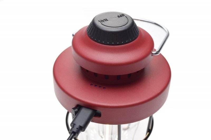 Lampa retro camping czerwona | AA25471C - zdjęcie 3