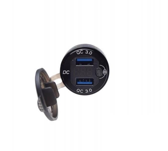 Ładowarka usb z wyświetlaczem | AA99907 - zdjęcie 2
