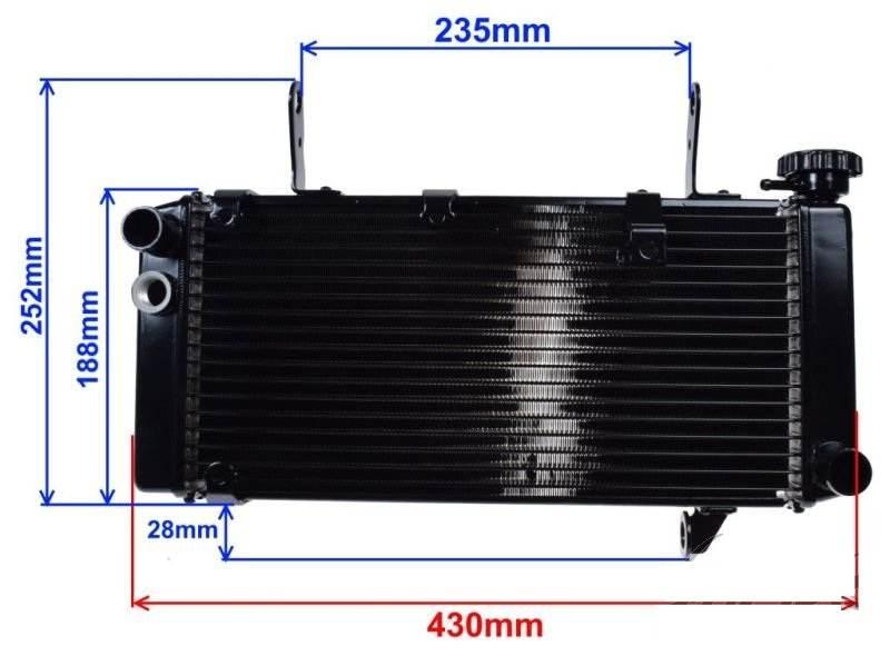 Chłodnica cieczy do suzuki sv1000 | ACH0035 - zdjęcie 2
