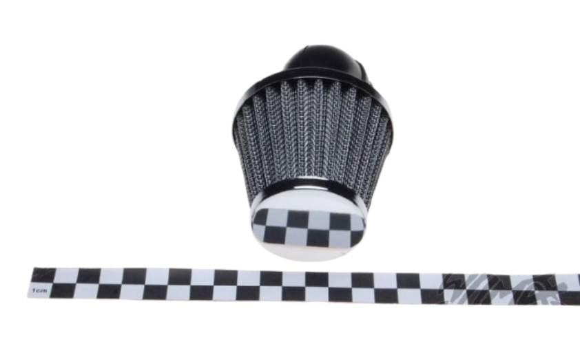 Filtr powietrza 32 mm stożkowy 90' chrom - zdjęcie 2
