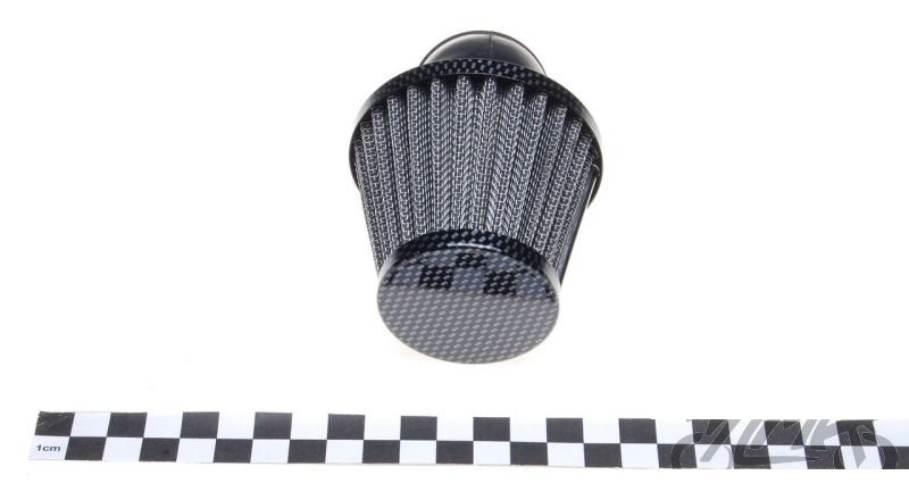 Filtr powietrza 35 mm stożkowy 45' carbon - zdjęcie 2