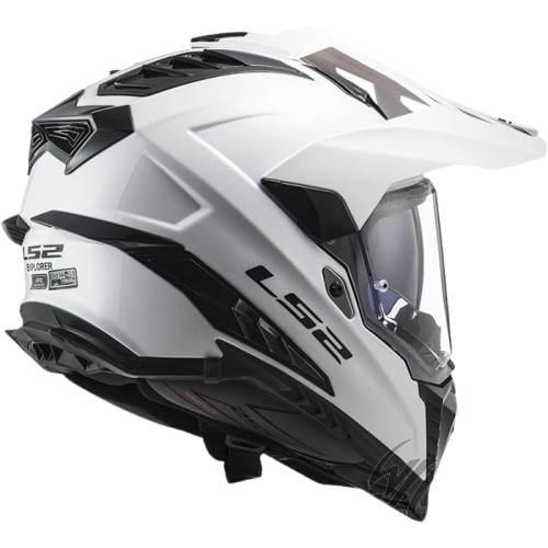 Kask ls2 mx701 explorer solid white-06 m - zdjęcie 2