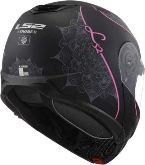 Kask ls2 ff908 strobe ii lux m.black pink-06 xs - zdjęcie 4