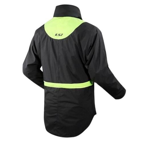 Kurtka przeciwdeszczowa ls2 x-rain black h-v yL - zdjęcie 2