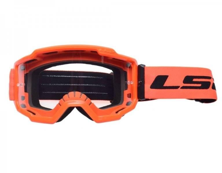 Gogle ls2 charger pomarańczowe clear visor - zdjęcie 2