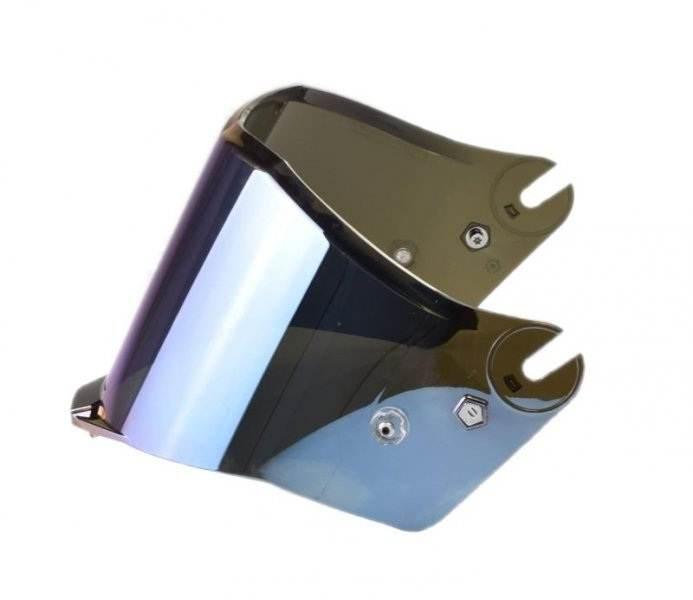 Szyba kasku ff805 lustrzanka niebieska | AK800805VIS17 - zdjęcie 2