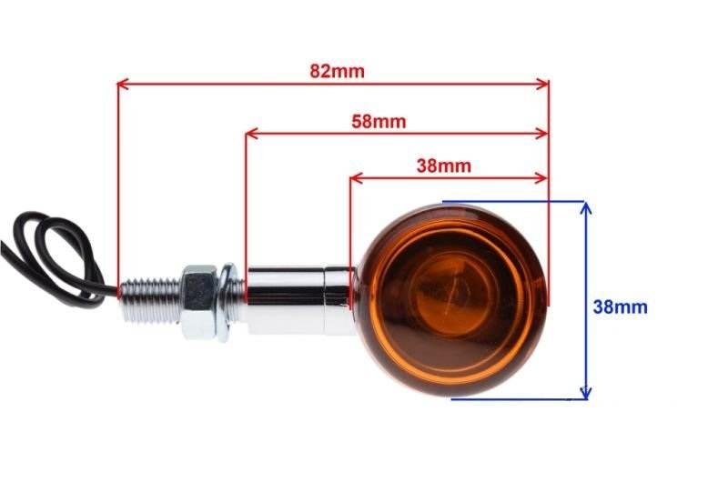Kierunkowskaz chrom łezka wytłoczenia | AL00781 - zdjęcie 2