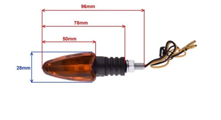 Kierunkowskaz owal pomarańczowy przód lewy 12v10w - zdjęcie 2
