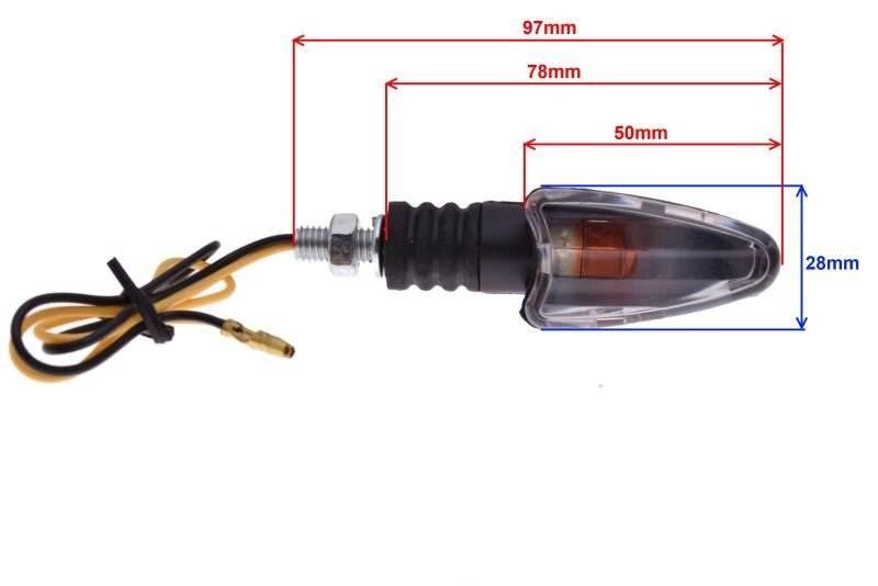 Kierunkowskaz owal jasna prawy przód 12v10w - zdjęcie 2
