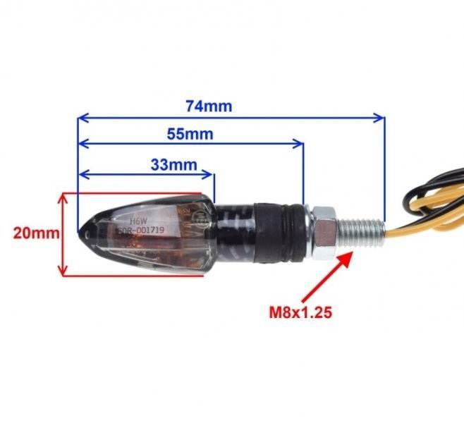 Kierunkowskaz przód jasny carbon | AL70255 - zdjęcie 2
