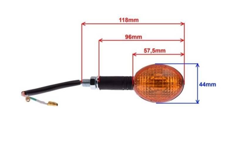 Kierunkowskaz mini kocie oko lewy przód | AL8100L - zdjęcie 2