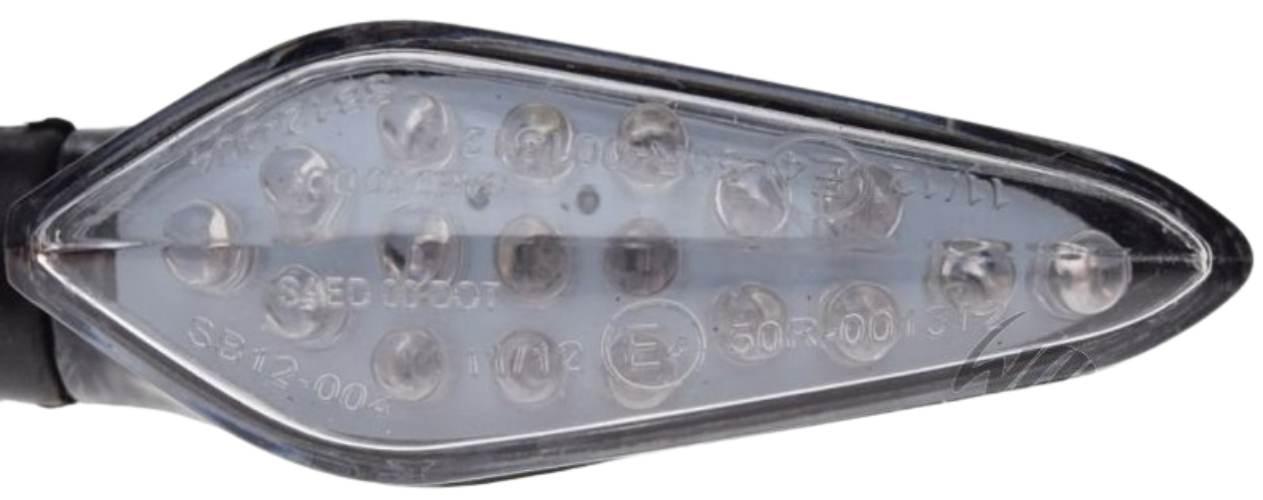 Kierunkowskaz carbon biały klosz led | AM1424 - zdjęcie 4