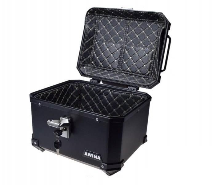KUFER AWINA 45L 43.5x38x34 cm CZARNY | AW9037 - zdjęcie 5