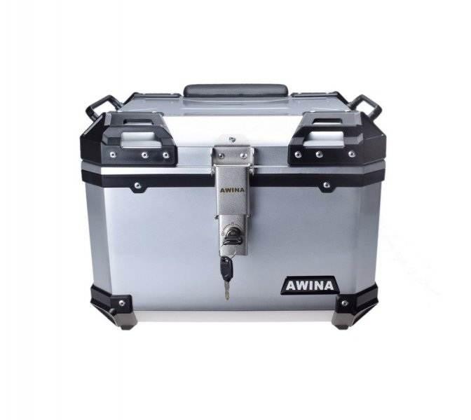 KUFER AWINA 45L 43.5x38x34 cm SREBRNY | AW9037S - zdjęcie 2