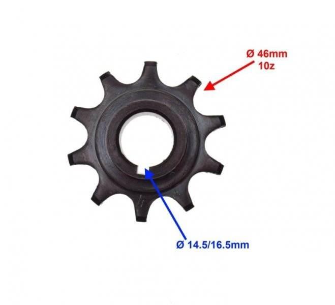 Zębatka przód zdawcza 10z 415 silnik row50 cc 2t - zdjęcie 2